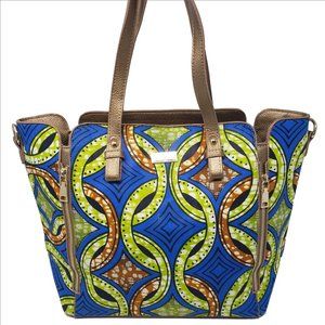 HALO & WAY Multi-Color Goldtone Hardware Handbag